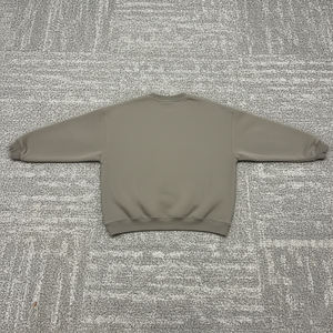 Sweat-shirt d'hiver décontracté surdimensionné en molleton 100 % coton épais avec logo personnalisé, écologique, teinture unie, épaules tombantes - Product Image 6