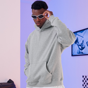 Offre Spéciale hommes pleine broderie pull-over sweats à capuche nouveau Design pour l'hiver Sublimation couleur unie polyester sweats à capuche - Product Image 5