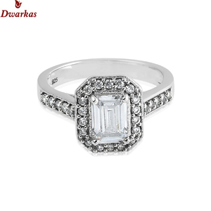 Lujo 925 plata esterlina media eternidad banda moda Cubic Zirconia piedra anillo de bodas para mujeres estilo clásico para fiestas - Product Image 4