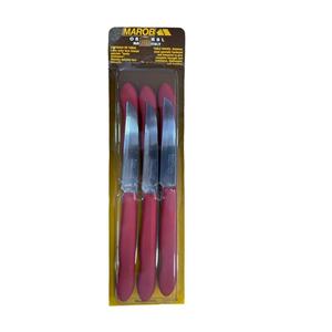 ชุดมีดผลไม้สีแดง 6 ชิ้น รุ่น 20k06r ใบมีดสแตนเลสขอบตรงขัดเงา - Product Image 1