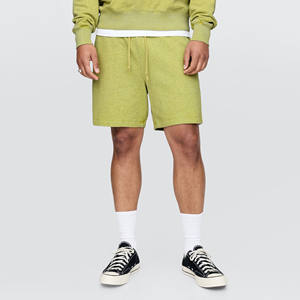 Pantalones cortos lavados con ácido para hombre mejor valorados Ajuste holgado 100% algodón bordado High Street Diseño informal Patrón sólido-Servicio OEM - Product Image 1