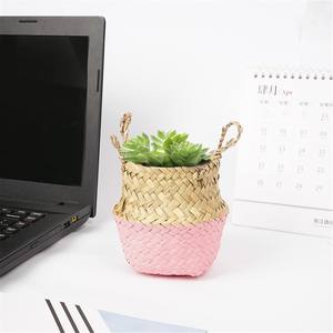 Good price eco friendly straw pen holder organizer for desk accessories seagrass <b>pencil</b> container - Product Image 6