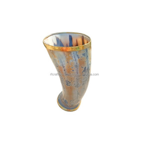 Tasse sculptée en corne de boeuf naturelle au design moderne 300ml tasse à boire Viking véritable artisanat RF tasse à bière sculptée - Product Image 4