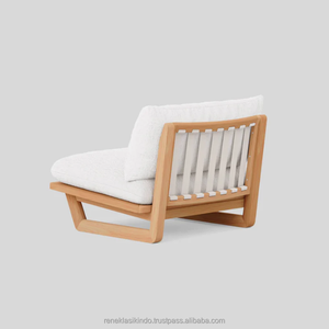 Conjunto de restaurante: 91x88x68 pulgadas, hecho de madera de teca y asientos de espuma suave y gruesa - Product Image 4