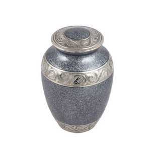 Blue Paw Print Pet Urn Set for Ashes Metal Cremation Urns in Multiple Sizes <b>Keepsake</b> Memorial Containers - Product Image 3