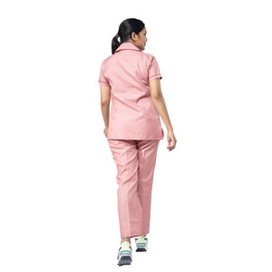 Soins infirmiers à la mode 2 pièces gommages sur mesure vêtements de tous les jours tissu léger à manches courtes uniformes pour les infirmières et les travailleurs de la santé - Product Image 5