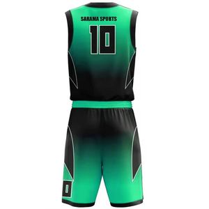 Camiseta de baloncesto personalizada de primera calidad para hombre, ropa de baloncesto transpirable ligera, uniforme de entrenamiento - Product Image 3