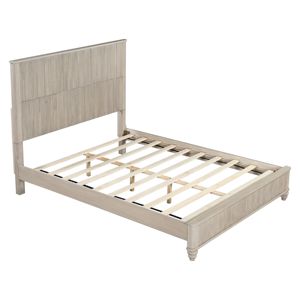 Cadre de lit en bois moderne de taille Queen avec tête de lit, lit plateforme durable pour adultes en provenance du Vietnam pour la chambre à coucher - Product Image 2