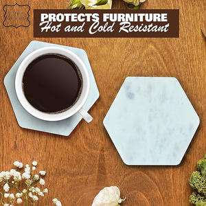 Best Quality Ceramic <b>Marble</b> <b>Coaster</b> Custom Classic Style Round Hexagon Cup Holder High Selling Best Quality <b>Marble</b> <b>Coaster</b> - Product Image 5