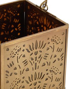 High Quality Handmade Decorative <b>Gold</b> Metal Cut Work Candle Holder Hanging <b>Lantern</b> Wholesale <b>Lantern</b> Price - Product Image 5
