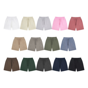 Alta calidad verano peso pesado 430 GSM francés Terry 100% algodón Hip-Hop pantalones cortos Streetwear Vintage ácido lavado pantalones cortos DDP envío - Product Image 2