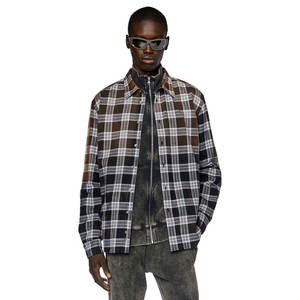 Premium Quality Customized Light Weight <b>Wool</b> Polyester Material <b>Yarn</b> Dyed Casual Wear Prints Plains Flannel Shirts for Men - Product Image 3