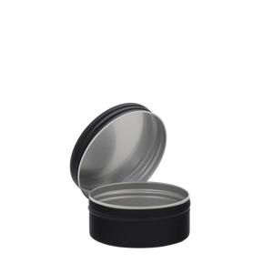 Barattoli in alluminio con coperchio a vite 56/23 neri 50 ml - Product Image 1