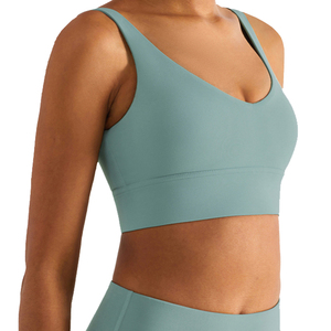 Soutien-gorge de sport à fort impact pour femmes 80% NYLON 20% SPANDEX Soutien-gorge de yoga pour l'entraînement - Product Image 1