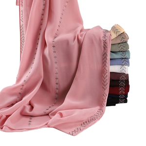 Nouveau foulard multifonction en polyester de couleur unie, hijab personnalisé avec strass pour les femmes néerlandaises, châle - Product Image 2
