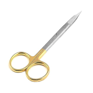 Tijeras Quirúrgicas Dentales de Acero Inoxidable Manual Goldman Fox con Mango Dorado, Instrumentos Médicos de Precisión con Certificación CE - Product Image 4