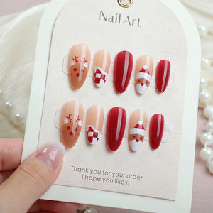 <span class=keywords><strong>Uñas</strong></span> Postizas Acrílicas Cortas Navideñas Hechas a Mano, <span class=keywords><strong>Uñas</strong></span> Postizas <span class=keywords><strong>de</strong></span> Lujo Personalizadas, <span class=keywords><strong>Uñas</strong></span> Postizas <span class=keywords><strong>de</strong></span> Larga Duración, Venta al por Mayor <span class=keywords><strong>de</strong></span> <span class=keywords><strong>Uñas</strong></span> Postizas <span class=keywords><strong>de</strong></span> ABS - Product Image 1