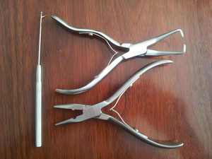 Outils de pose d'extensions de cheveux de haute qualité 2025, pince à extensions de cheveux à surface plane, outil pour extensions de pointe - Product Image 4