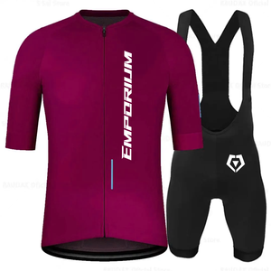 100% Poliéster Ciclismo Jersey y Bib Short Set - Product Image 4