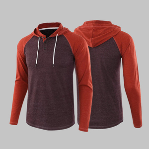 Nouveauté, style actuel, sweat-shirts en molleton de coton à couleur unie, lavage à la pierre, personnalisable - Product Image 5