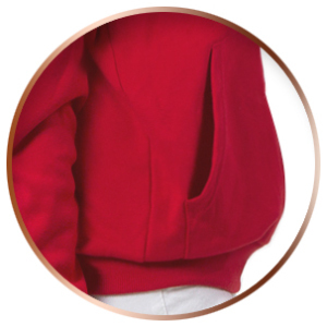 Casual Women's Winter Coat in Plus Size Cotton & Knitted Fabric Long Sleeves & Hood with <b>Zipper</b> Pulsed Style Logo on Back - Product Image 6