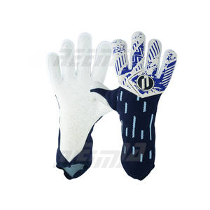 Nouveaux gants de gardien de but de sangle de poignet en option avec impression en relief de base en latex de quartz allemand construit en gros - Product Image 3