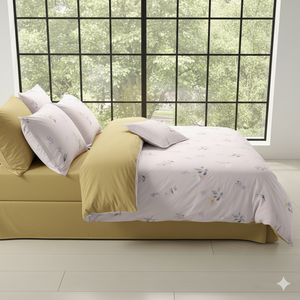 Ensemble de draps et de taies d'oreiller en polyester 100% doux, respirant, uni, de luxe, taille Queen, pour hôtel et usage domestique, 400TC - Product Image 3