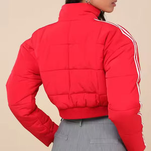 Chaquetas Cortas Acolchadas de Lujo para Mujer, Logotipo Personalizado Bordado, Chaqueta Corta de Invierno de Secado Rápido, Chaquetas Acolchadas - Product Image 3