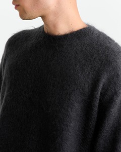 OEM/ODM prix abordable pull à manches longues en tricot de mohair épais pour hommes pull à col rond respirant et chaud pour hommes - Product Image 5