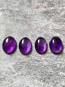 Top Qualité Naturel Bleu Violet Améthyste Ovale 8x10 Cabochon En Vrac Pierre Précieuse Pour La Fabrication De Bijoux En Or Fine Manufacaters - Product Image 4