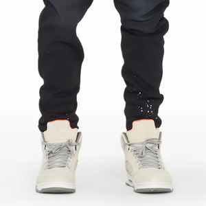 High Street French Terry Acid Wash <b>Hoodie</b> and Flared Sweats Pants Jogger Set Puff Printing Logo Custom Tags Tracksuits for Men's - Product Image 5