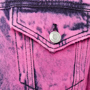 Veste en jean pour femme en coton avec logo personnalisé en gros, respirante, pour usage extérieur, veste en jean pour femme en vente en ligne - Product Image 5