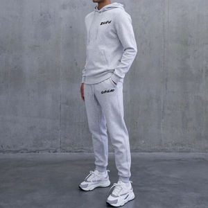 Usine en gros personnalisable polaire survêtement hommes pantalons d'hiver haute qualité lâche polaire dos tissu 100% coton - Product Image 1