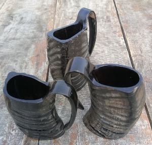 Meilleure qualité personnalisable taille corne de buffle Viking tasse à boire 400ml tasse à corne de bière en gros disponible - Product Image 3