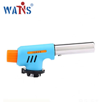 Lance-flammes au butane WS-512C en acier inoxydable et plastique, cadeau d'anniversaire