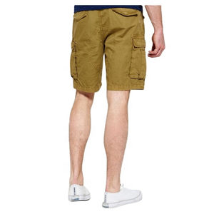 2026 OEM New Best Selling Solid Eco-Friendly <b>Elastic</b> <b>Waist</b> Mid Canvas <b>Cargo</b> <b>Shorts</b> Men Casual Plain Custom Summer - Product Image 2