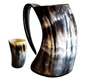 Jarra de Cerveza de Cuerno de Búfalo Personalizada de Alta Calidad, Estilo Vikingo, Precio Económico, Jarra de Cuerno Religiosa para Beber - Product Image 3