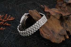 Moissanite Diamond Iced Out Hiphop Bling Bust Down Watch Precio al por mayor Proveedor exportador Best Seller Joyería fina - Product Image 4