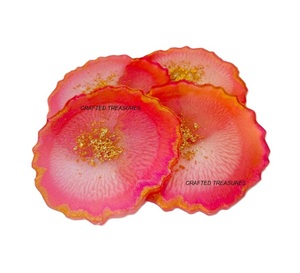 Dessous de verre en résine Designers Look les plus exigeants Sous-verres Ensembles Thé et Café Dessous de verre Accessoires de table de l'Inde - Product Image 6