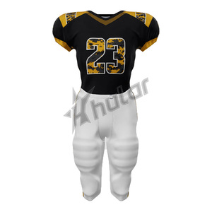 Conjunto de Uniforme de Fútbol Americano Personalizado Unisex, Transpirable, de Spandex/Poliéster, de Secado Rápido, Antibacteriano, Ropa de Fútbol al Por Mayor - Product Image 1