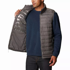 Men's New Style Winter Puffer <b>Vest</b> Customized Design Multi-Color Sleeveless Long Cotton Nylon Brand Product Puffer <b>Vest</b> - Product Image 4