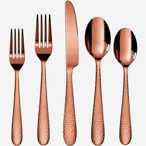 Ensemble de service de cuisine moderne fait à la main en laiton or rose avec poignée en forme de cœur câblée pour café soupe salade pour la rentrée des classes - Product Image 4