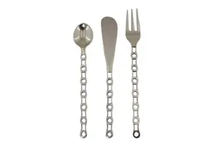 Juego de cubiertos de plata premium, elegantes cubiertos de acero inoxidable para cenas de lujo, bodas, restaurantes y uso doméstico. - Product Image 4
