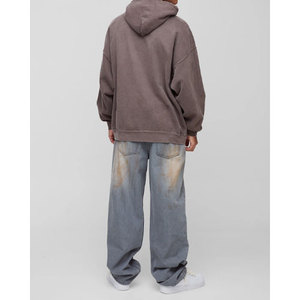 Sudadera con capucha y sudadera para hombre Ropa de abrigo cómoda y elegante Sudadera con capucha transpirable mezclada de algodón a precios mayoristas - Product Image 5