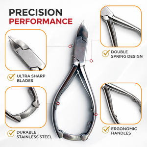 Cortacutículas Profesional de Acero Inoxidable, Recto y Afilado, con Abertura de Mandíbula Ancha, Duradero, para Manicura y Pedicura en Salón - Product Image 3