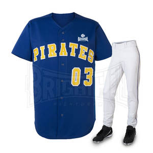 Nuevo estilo Jersey de béisbol Uniforme de béisbol clásico Uniforme de béisbol de secado rápido Ropa de poliéster - Product Image 1