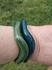 Bracelets carrés en résine Bracelets carrés en acrylique empilables, ensemble de bracelets Funky Chunky, bijoux inspirés des années 90 - Product Image 6