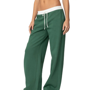 Pantalones Deportivos de Invierno para Mujer, Corte Recto, Ajuste Regular, de Alta Calidad, con Ribete, Talla Grande, Venta al Por Mayor de Fábrica - Product Image 3