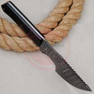 Damas Tracker Couteau Couteau de survie en plein air Couteaux de chasse à lame fixe avec gaine - Product Image 3