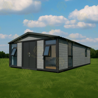 Casa Modular Moderna Prefabricada con Estructura Resistente al Viento y Techo Plano, Entrega Rápida de Fábrica Propia